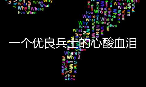 一个优良兵士泪养酸血成史的心